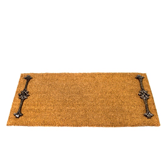 CAPACHO DE FIBRA DE COCO LATERAL TRANÇADO BRONZE