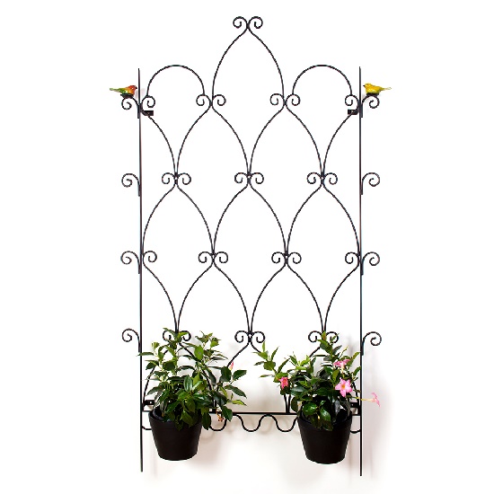 SUPORTE PARA VASOS HARABESCO PÁSSARO 