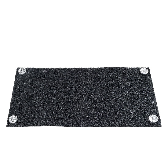 CAPACHO VINIL PRETO ROSETA