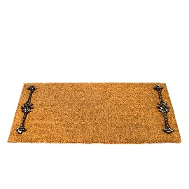 CAPACHO DE FIBRA DE COCO LATERAL TRANÇADO BRONZE