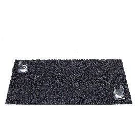 CAPACHO DE VINIL PRETO CACHORRO BULL DOG